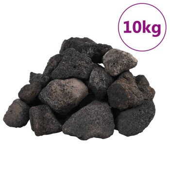 VidaXL Lavagranulat Schwarz 5-8 cm 10 kg Aquarium Bodenerde online kaufen